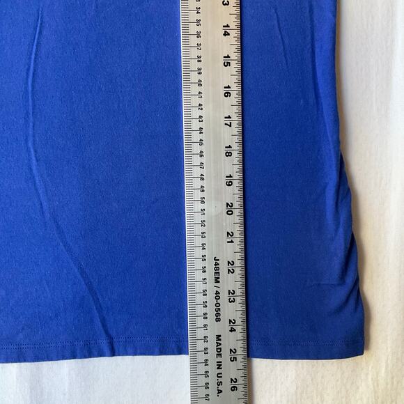 Champion Women Short Sleeve Crewneck T-shirt Size M, Solid Blue - Picture 4 of 6